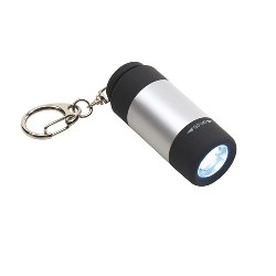 LED-Lampe CHARGER, schwarz-silber - Werbeartikel
