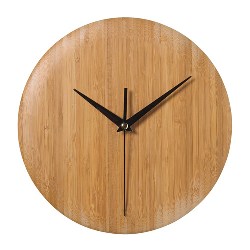 Wanduhr PURIST, braun - Werbeartikel