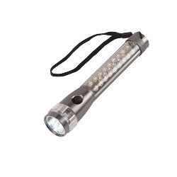 LED-Taschenlampe FLASH, anthrazit - Werbeartikel