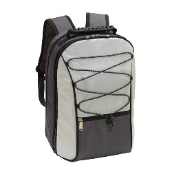 Picknick-Rucksack COOLNESS, grau-schwarz - Werbeartikel