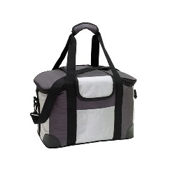 K�hltasche COOLNESS, grau-schwarz - Werbeartikel