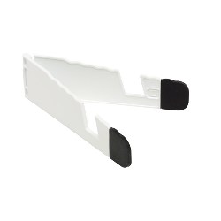 Tablet-PC-St�nder UPRIGHT, wei�-schwarz - Werbeartikel
