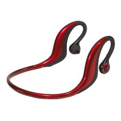 Kopfh�rer mit Bluetooth Version 2.1 FREESPORT, rot-schwarz - Werbeartikel