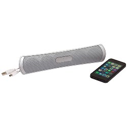 Bluetooth-Stereo-Lautsprecher AUDIOMAX, silber - Werbeartikel