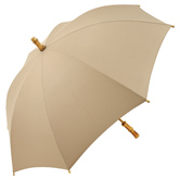 �kobrella� Bambus Stockschirm, beige - Werbeartikel