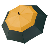 Fibermatic� Vent Automatik Midsize Fiberglasschirm, schwarz-orange - Werbeartikel