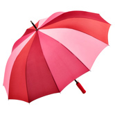 FARE�-Multicolor Midsize-Stockschirm, rot-kombi - Werbeartikel