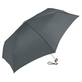 SlimLite� Super Flat Mini Taschenschirm, grau - Werbeartikel