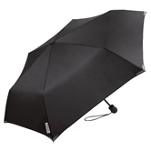 Safebrella� LED Mini Taschenschirm, schwarz - Werbeartikel