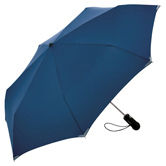 Safebrella� LED AOC Mini Taschenschirm, marine - Werbeartikel