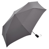 SlimLite� Flat AOC Mini Taschenschirm, grau - Werbeartikel