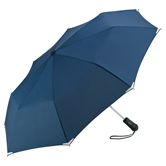 Safebrella� LED Automatik Mini Taschenschirm, marine - Werbeartikel