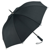 Safebrella� LED Automatik Stockschirm, schwarz - Werbeartikel