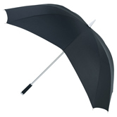 KiteBrella� Alu G�steschirm, schwarz - Werbeartikel