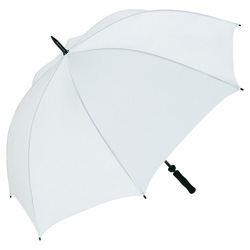 Fiberglas G�steschirm, wei� - Werbeartikel