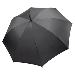 RainLite� Exclusive Midsize Alu Stockschirm, schwarzmetallic - Werbeartikel