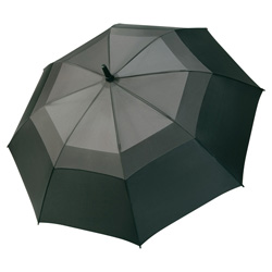 Fibermatic� Vent Automatik Midsize Fiberglasschirm, schwarz-grau - Werbeartikel