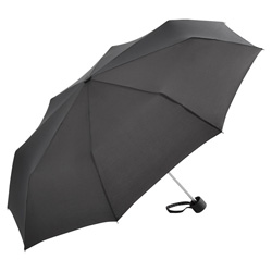 Alu Mini Taschenschirm, grau - Werbeartikel