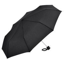 Alu Mini Taschenschirm, schwarz - Werbeartikel