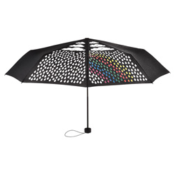 Colormagic� Mini-Taschenschirm, schwarz - Werbeartikel