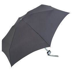 Microbrella� Mini Taschenschirm, grau - Werbeartikel
