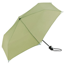 Safebrella� Mini Taschenschirm, gr�nbeige - Werbeartikel