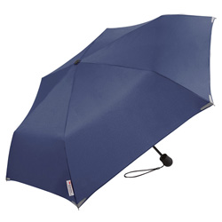 Safebrella� LED Mini Taschenschirm, marine - Werbeartikel