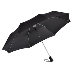 Automatik-Mini-Taschenschirm, schwarz - Werbeartikel