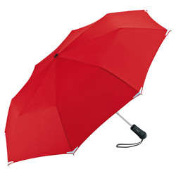 Safebrella� LED Automatik Mini Taschenschirm, rot - Werbeartikel