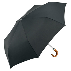 RainLite� AOC Classic Midsize Taschenschirm, schwarz - Werbeartikel