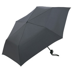 SlimLite� Flat Mini Taschenschirm, anthrazit - Werbeartikel