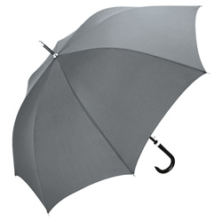Automatik Holzstock G�steschirm FARE�-Collection, grau - Werbeartikel