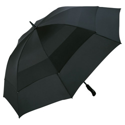 Windfighter� Vent Fiberglas G�steschirm, schwarz - Werbeartikel
